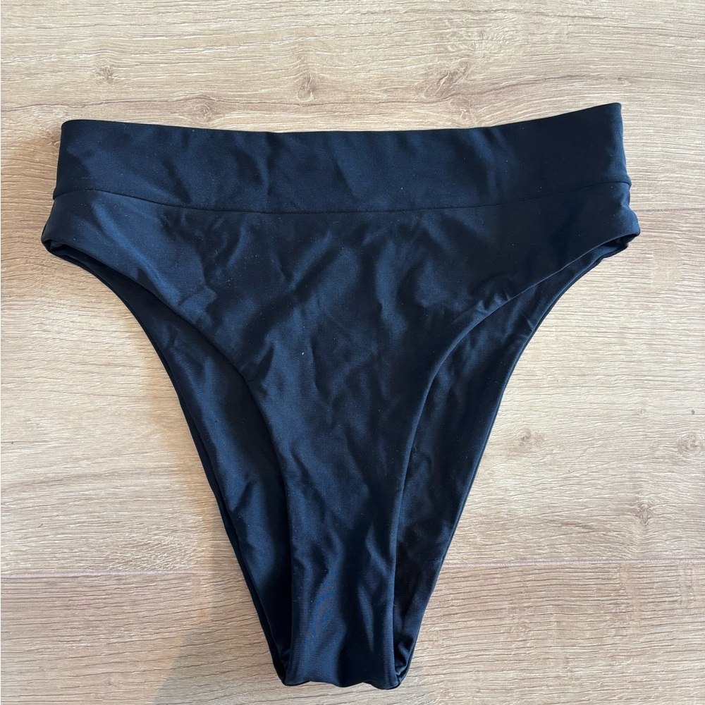 Ark Black High Waist Cheeky Bikini Bottom